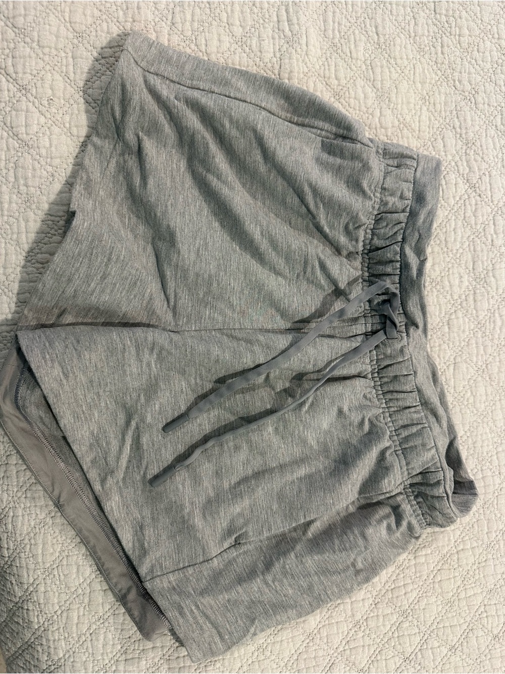 lululemon athletica Heather Gray Athletic Lounge Shorts